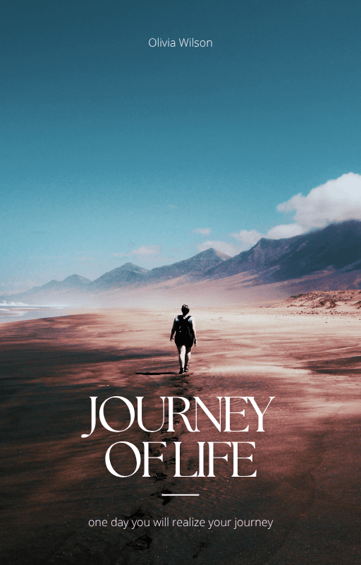 Blue and Brown Photogrpahy Journey Of Life Ebook Cover