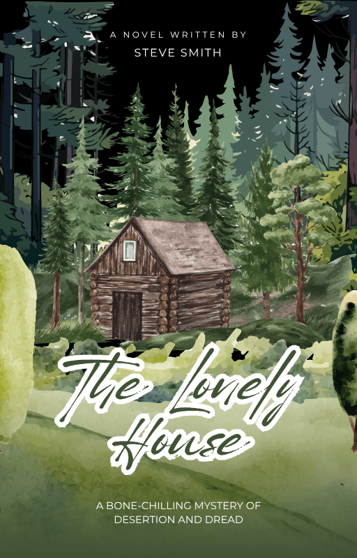 Green Illustration The Lonely House Wattpad Book Cover